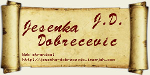 Jesenka Dobrečević vizit kartica